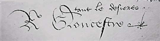 Signature of Richard III