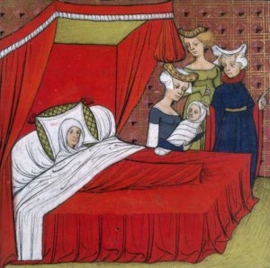 medieval-childbed