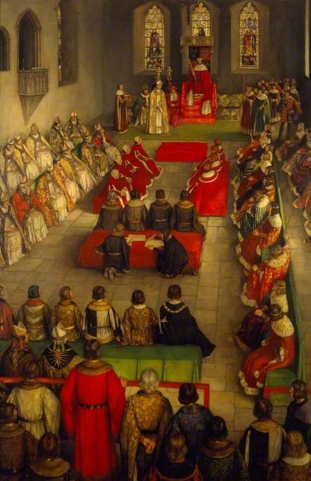Reid, Stephen, 1873-1948; The Parliament of Henry VI at Reading Abbey, 1453