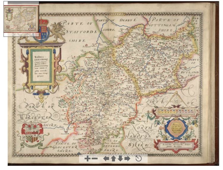 zoomable map of warwick-leicester - 1576