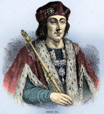 Henry VII with sceptre